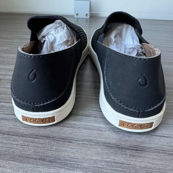Olukai Pehuea Slip-On Mesh Shoes Size 7 $100 in Black - Picture 4 of 7